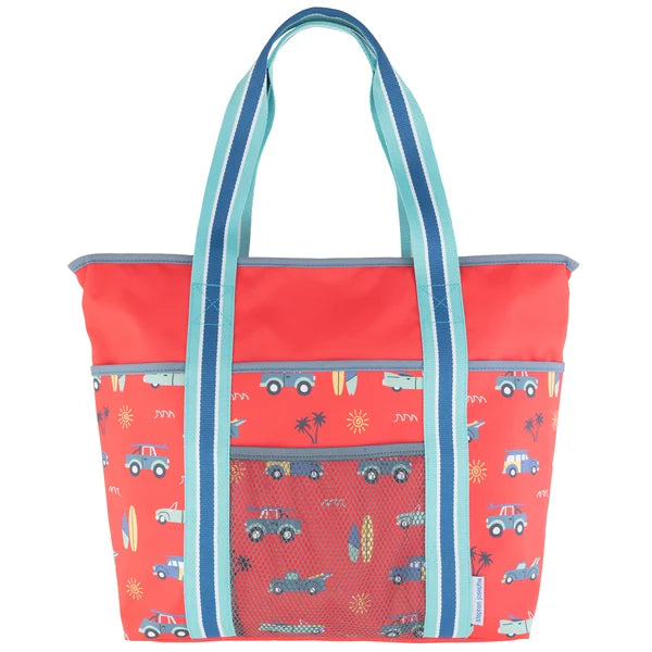 Printed Beach Tote Surfs Up