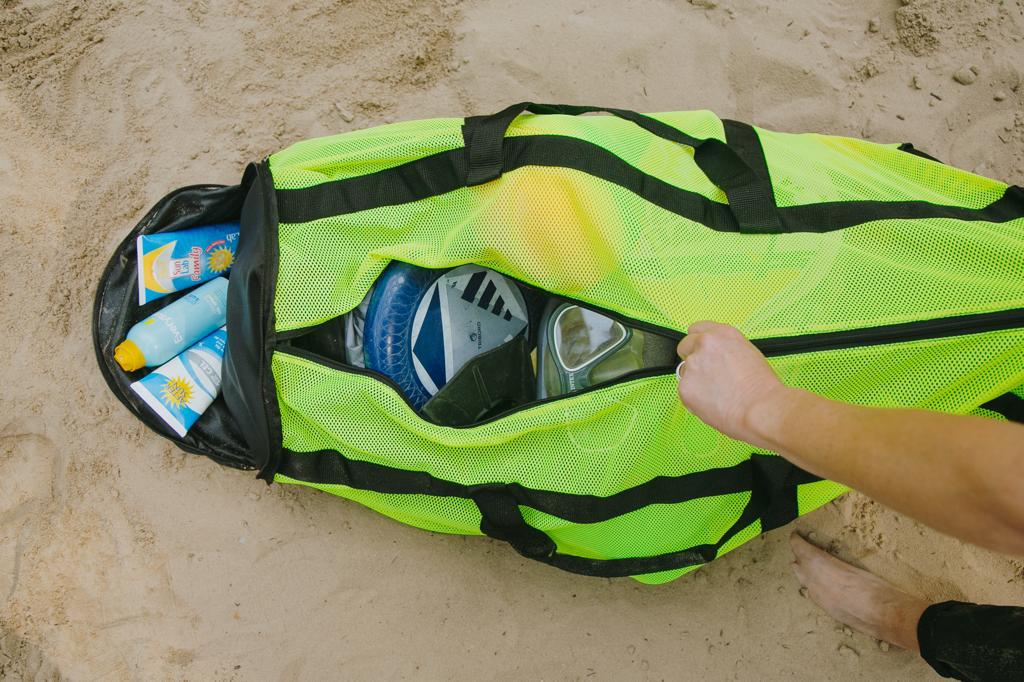 STUFF IT - Versatile, Fold Up, Spacious, and Innovative Sports and Beach bag.